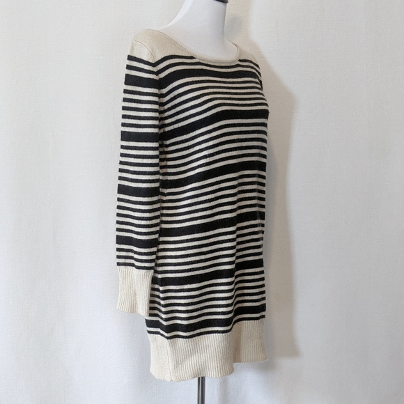 Xhilaration Black & Cream Sweater Dress | L - Picture 3 of 6